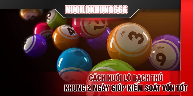 Cách nuôi lô bạch thủ khung 2 ngày giúp kiểm soát vốn tốt