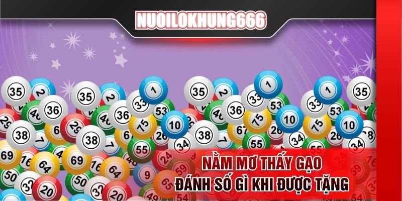 Nằm mơ thấy gạo đánh số gì khi được tặng